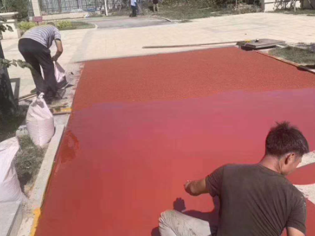 海淀 篮球场翻新的地面工